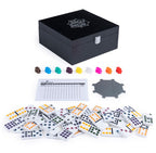 CARDINAL LEGACY - DOUBLE 12 MEXICAN TRAIN DOMINOES WITH DOTS