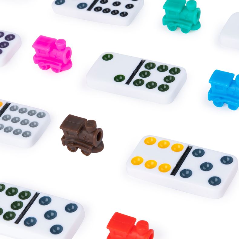 CARDINAL LEGACY - DOUBLE 12 MEXICAN TRAIN DOMINOES WITH DOTS