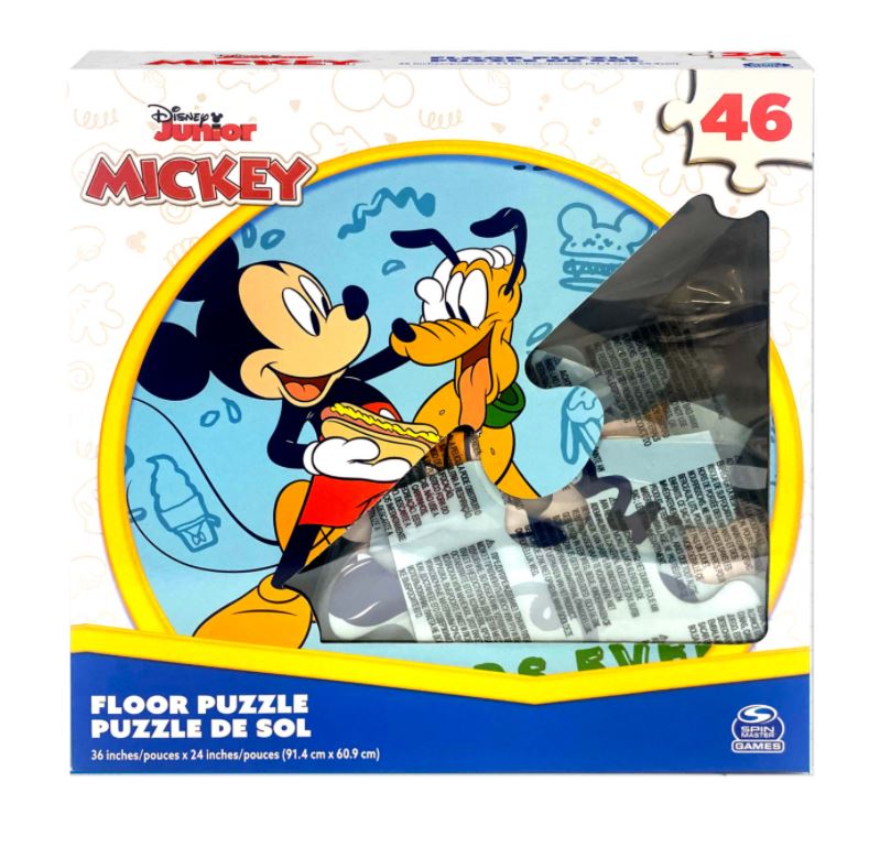 DISNEY FLOOR PUZZLE 46 PIECES - MICKEY MOUSE