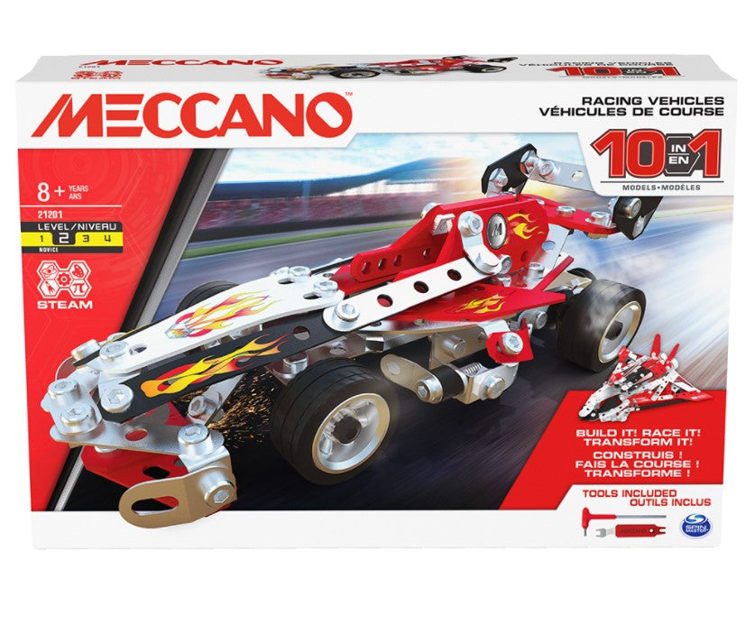 MECCANO - 10 MODEL SET - RACING CAR