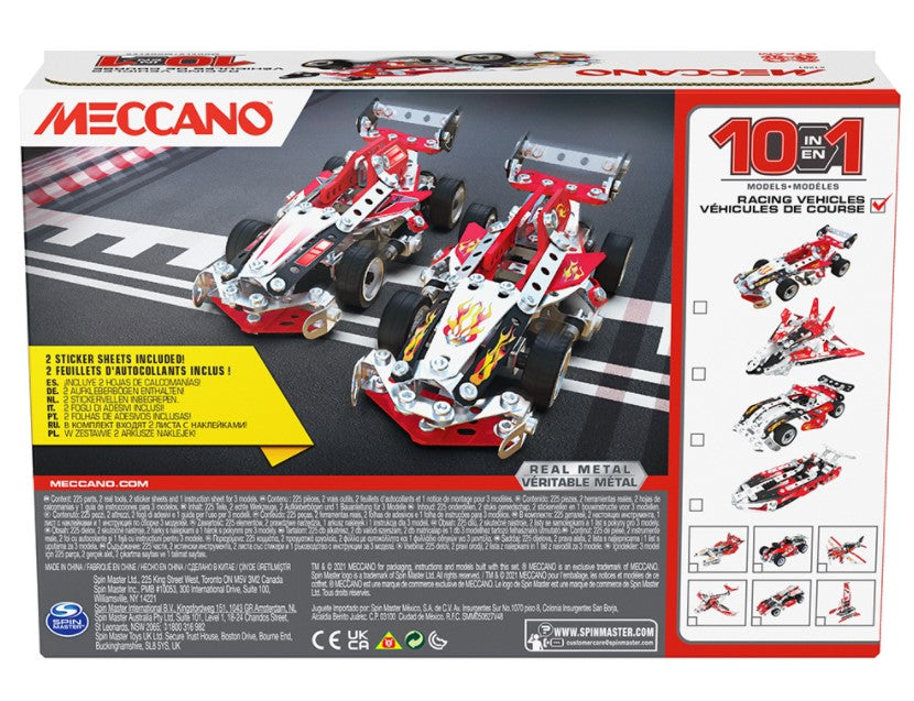 MECCANO - 10 MODEL SET - RACING CAR