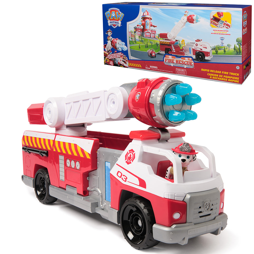 PAW PATROL - FIRE RESCUE - DELUXE QUICK-CHARGE FIRE TRUCK