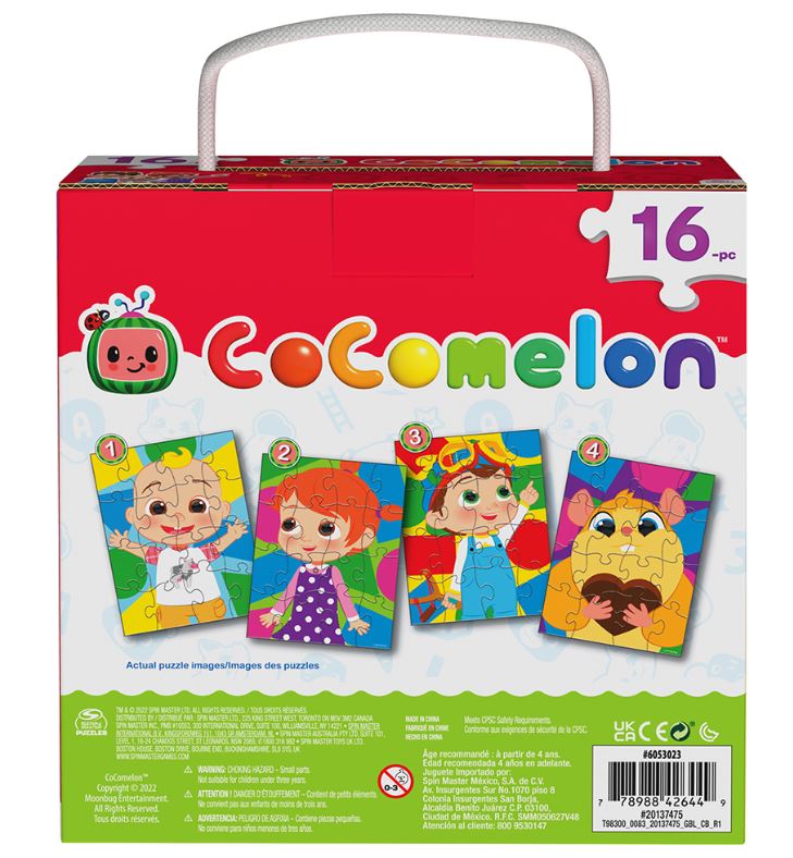 SPINMASTER CASSE-TÊTE 4 X 16 PIÈCES - COCOMELON