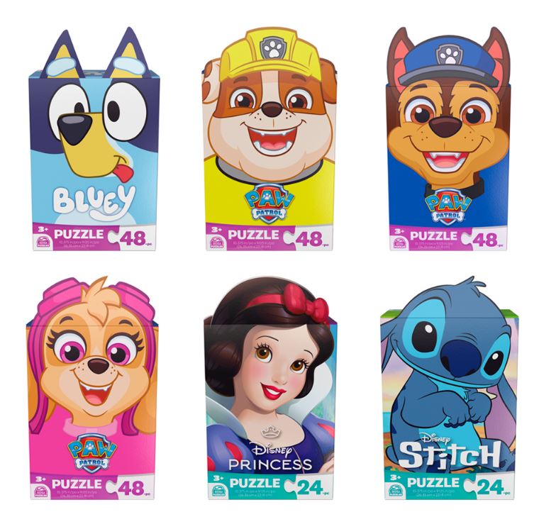 SPINMASTER CASSE-TÊTE 48 PIÈCES OU 24 PIÈCES - LICENCE BOÎTE PERSONNAGE ASST #6065175