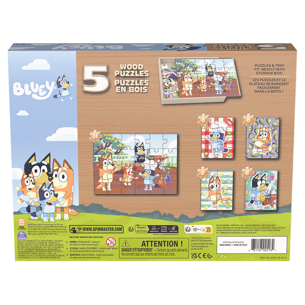 SPINMASTER CASSE-TÊTE EN BOIS 5-EN-1 - BLUEY #6070457