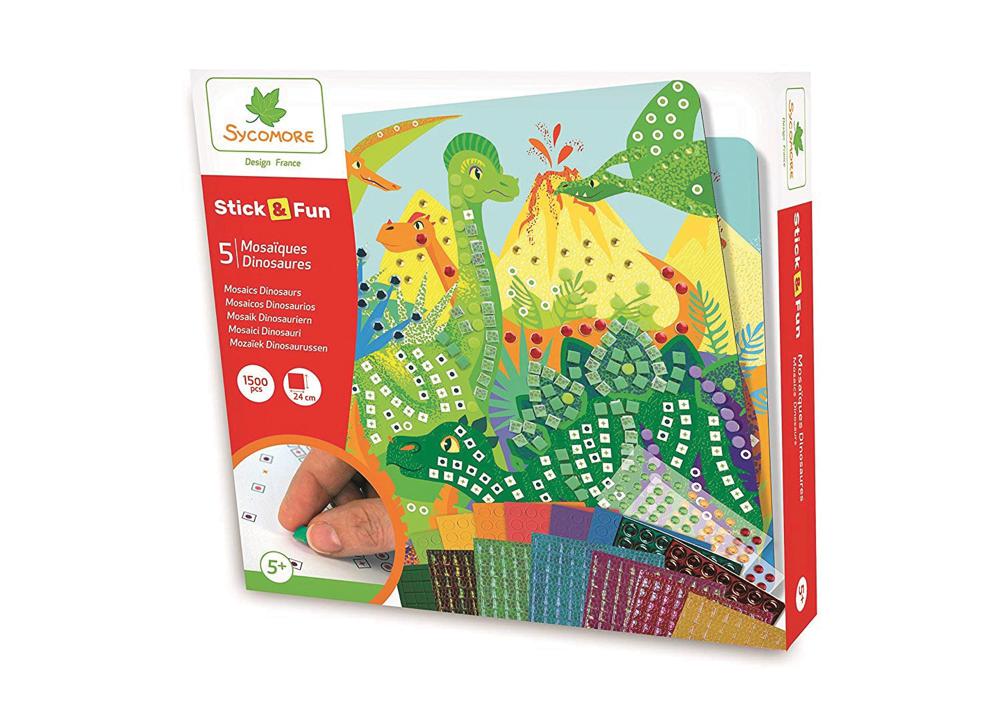 STICK'N FUN - LARGE 5 MOSAIC MODEL - DINOSAURS