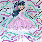 STICK'N FUN - GRAND MODÈLE 5 MOSAÏQUES PRINCESSE BALLERINE