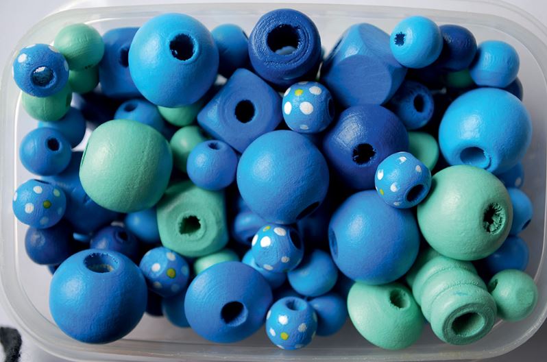 WOODEN BEAD TUBE - 300 VIBRANT PIECES