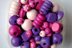 WOODEN BEAD TUBE - 300 VIBRANT PIECES