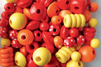 WOODEN BEAD TUBE - 300 VIBRANT PIECES