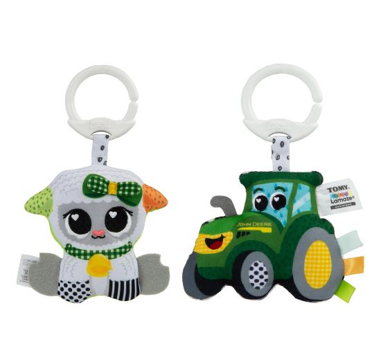 LAMAZE - FARM FRIEND RATTLE (TRACTOR OR LAMB) ASST