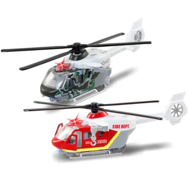 SONIC DIE CAST RESCUE HELICOPTER 9" #8243 ASST