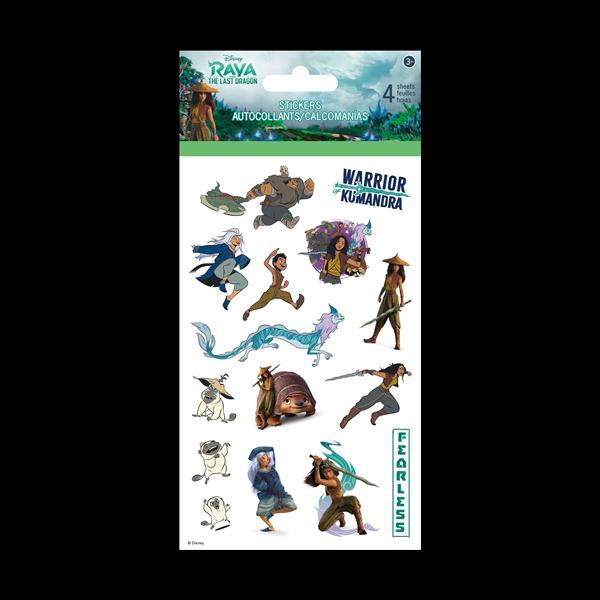 DISNEY PRINCESS RAYA STICKERS - 4 SHEETS