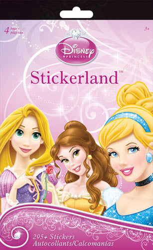 AUTOCOLLANTS PRINCESSE DISNEY RAIPONCE - CAHIER DE 4 PAGES