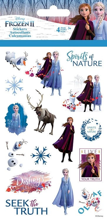 AUTOCOLLANTS REINE DES NEIGES 2 - 4 FEUILLES