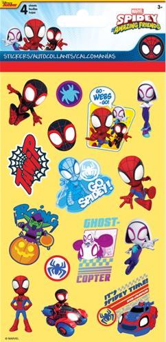 AUTOCOLLANTS SPIDEY - 4 FEUILLES