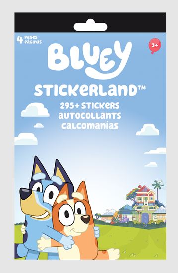 BLUEY STICKER BOOK - 4 PAGES
