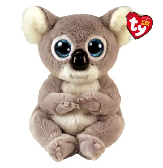 TY BEANIE BELLIES PLUSH - MELLY GREY KOALA SMALL 9"