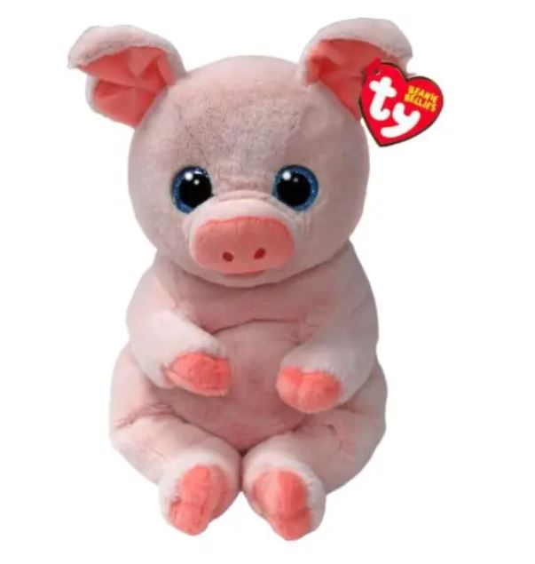 TY BEANIE BELLIES PLUSH - PENELOPE THE PIG MEDIUM 13"