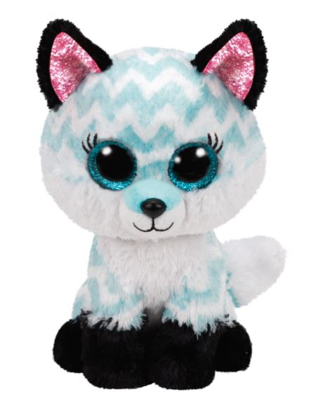 PELUCHE TY BEANIE BOOS - ATLAS LE RENARD TURQUOISE PETIT 6"