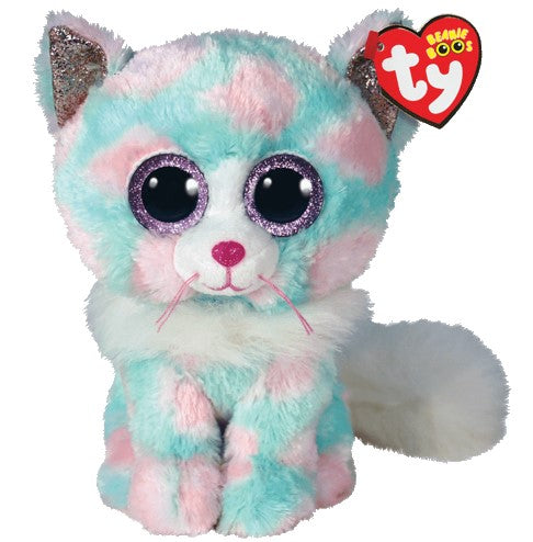 PELUCHE TY BEANIE BOOS - OPAL CHAT PASTEL MÉDIUM 13"