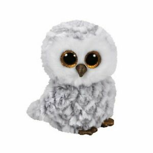 PELUCHE TY BEANIE BOOS - OWLETTE HIBOU GRIS PETIT 6"