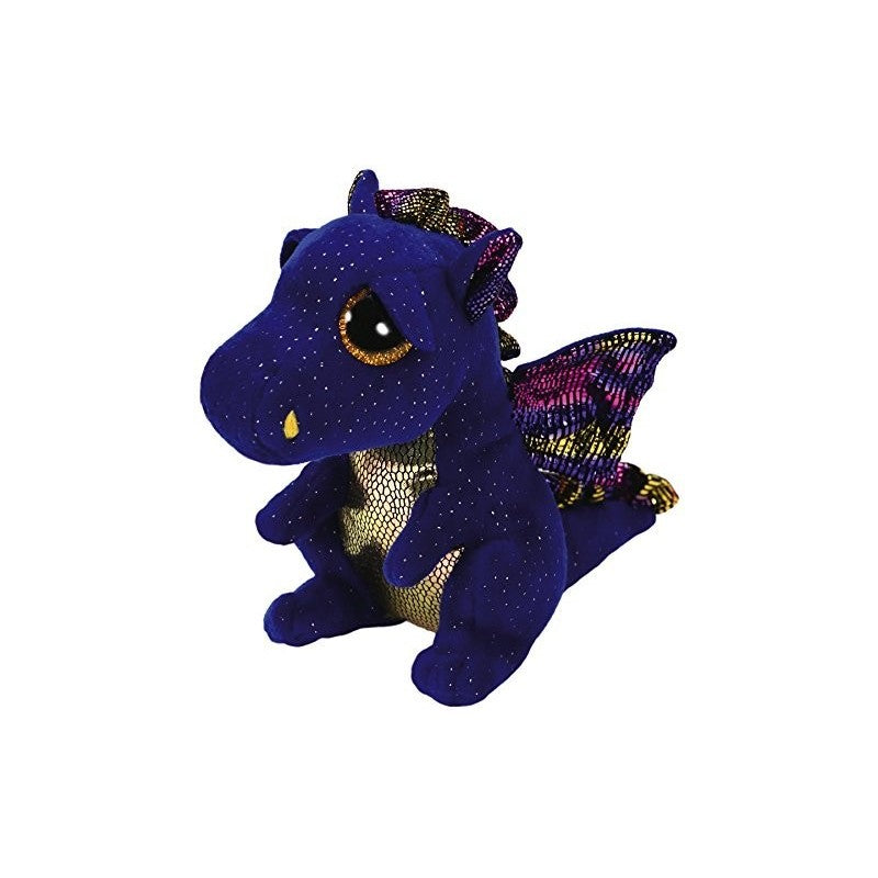PELUCHE TY BEANIE BOOS - SAFFIRE DRAGON BLEU PETIT