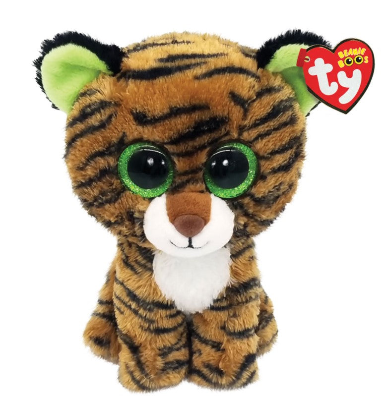 TY BEANIE BOOS PLUSH - TIGGY BROWN TIGER SMALL 6"