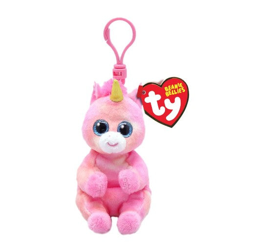 TY BEANIE BELLIES - SKYLAR UNICORN KEYCHAIN 5"