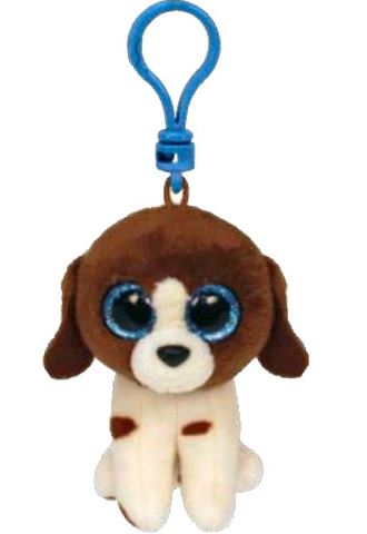 TY - MUDDLES CHIEN BRUN ET BLANC PORTE-CLÉS 5"