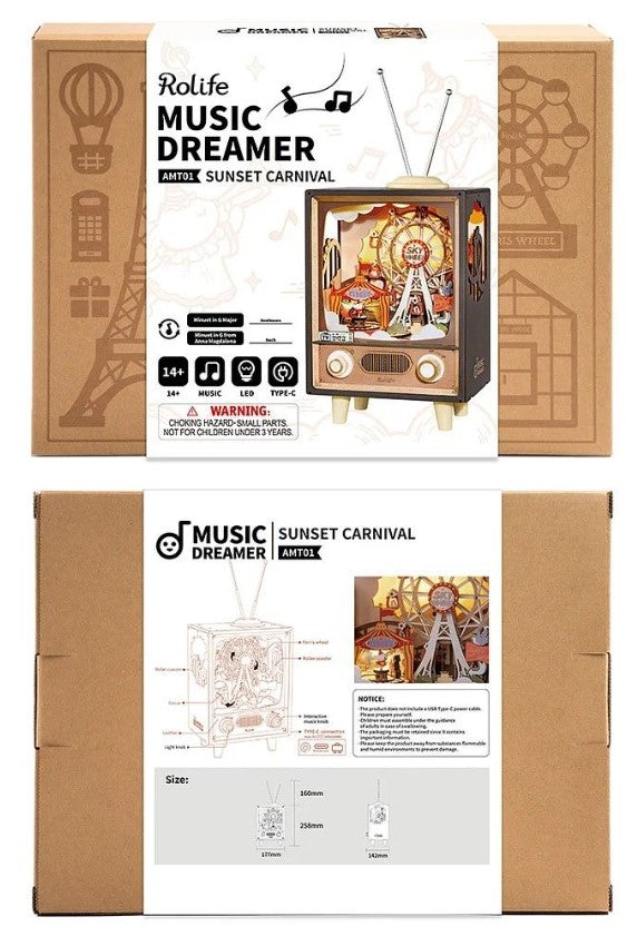 BOÎTE À MUSIQUE BRICOLAGE DIY - CARNAVAL DU COUCHER DU SOLEIL