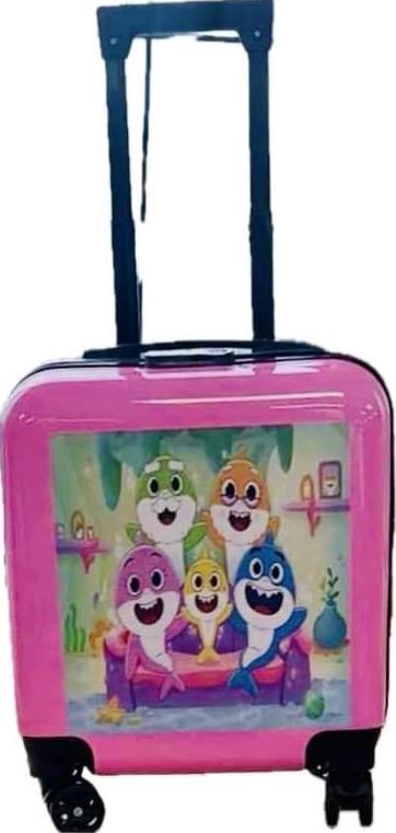 VALISE DELUXE BABY SHARK AVEC SERRURE 18" (46 CM) - COULEURS ASST