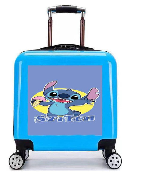 VALISE DELUXE STITCH CRÈME GLACÉE BLANCHE AVEC SERRURE 18" (46 CM)