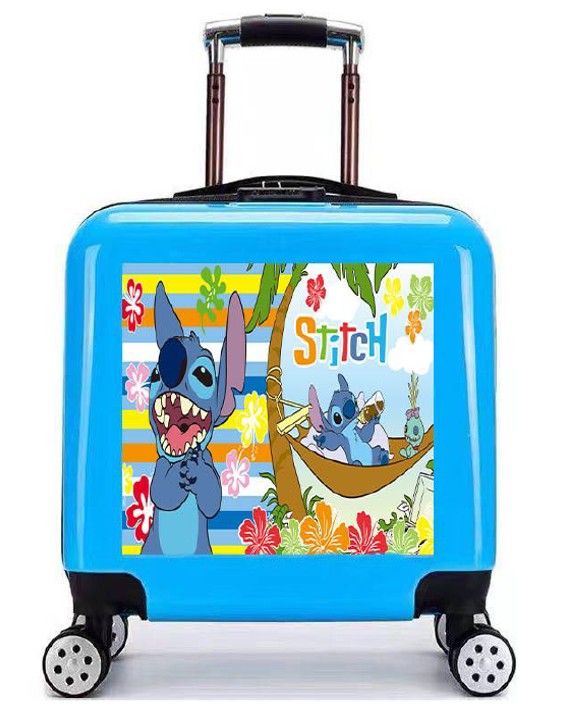 STITCH DELUXE HAMMOCK BLUE SUITCASE WITH LOCK 18" (46 CM)