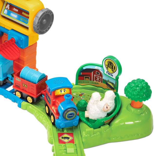VTECH - SUPER CIRCUIT TRAIN ÉDUCATIF + ADAM TRAIN MARCHAND