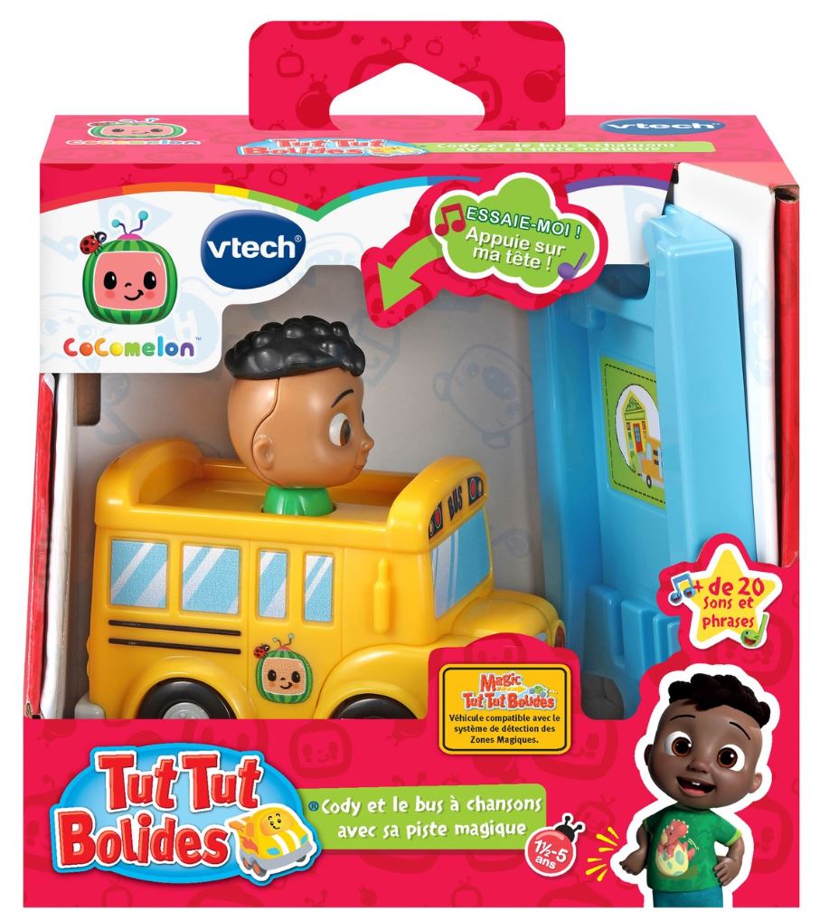 VTECH - COCOMELON TUT TUT BOLIDES - CODY ET LE BUS À CHANSONS