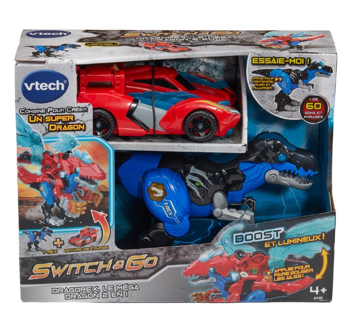 VTECH - SWITCH & GO BOOST DRAGOREX LE MÉGA DRAGON 2 EN 1