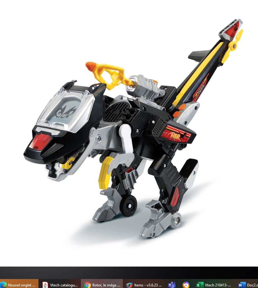 VTECH - SWITCH & GO DINOS ROTOR, LE MÉGA VÉLOCIRAPTOR (HÉLICO DE COMBAT)