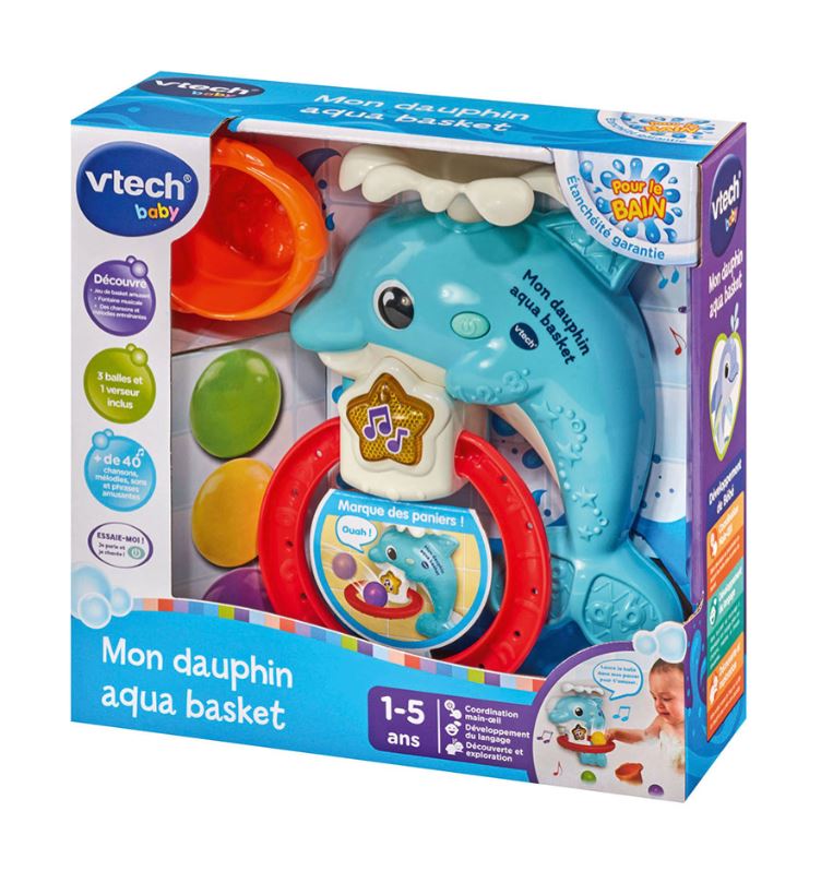 VTECH - MY AQUA BASKET DOLPHIN FRENCH VERSION