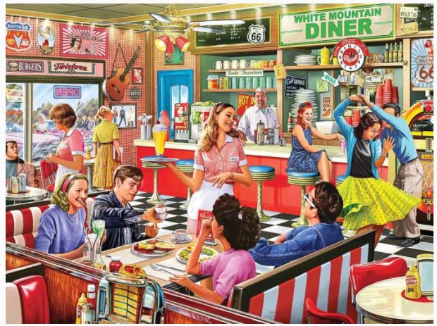 WHITE MOUNTAIN JIGSAW PUZZLE 1000 PIECES - DINER