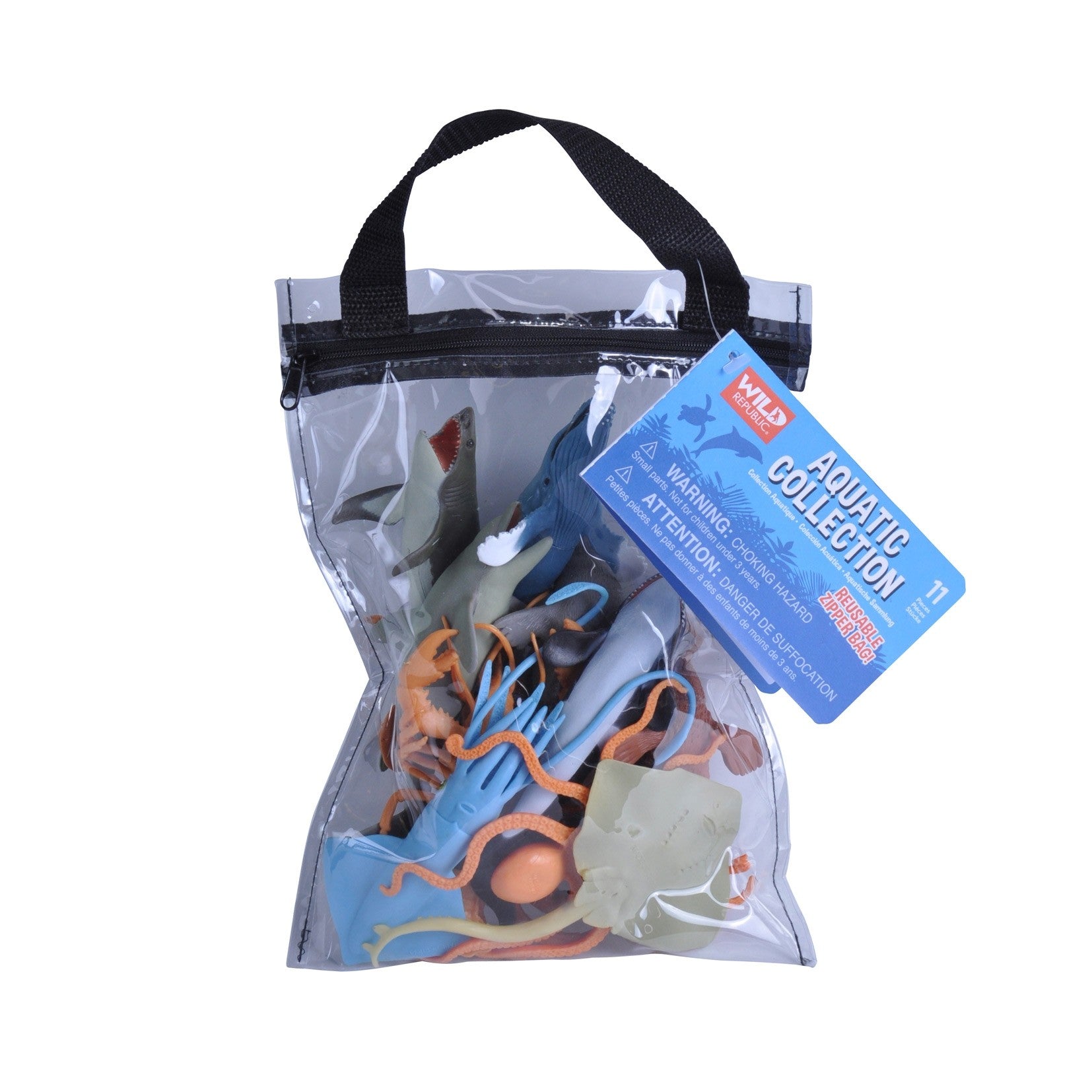 SEA ANIMAL 11-PIECE BAG - WILD REPUBLIC